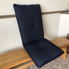 381 座椅子 リクライニングチェア メッシュ素材 濃紺  La.VIE 高さ82㎝ 横幅55㎝ 奥行55㎝の画像