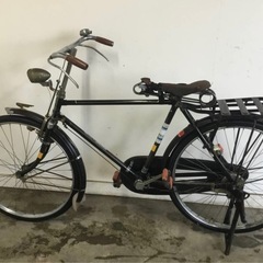 A-23 △ v 岐阜発/ 昭和レトロ/ 丸金自転車/ 26インチ/ ロードブレーキ/ 革サドル/ アンティーク/ 走行確認/ 現状品/ 管15k/ R7.6/24 △の画像