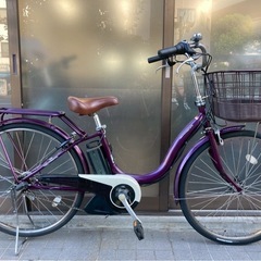 電動自転車 3583 ヤマハ PASナチュラ 26インチ パープルの画像