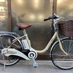 電動自転車 3456 パナソニック リチウムビビDX 24インチ アイボリーの画像