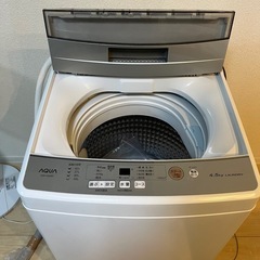【AQUA】全自動洗濯機　家庭用　4.5kgの画像