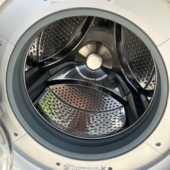 岡崎市　動作確認済 シャープ ES-S7J-WL ドラム式電気洗濯乾燥機 2024年製の画像