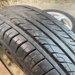 155/65R14東北6県無料配達対応‼️爆安‼️最終値下げ‼️①超超超バリ溝❗アルミ付き  夏 サマータイヤ 軽自動車 軽 軽トラの画像