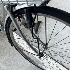 【大人用】整備済中古自転車   26型ジョイタウン   銀色 <自転車のオオムラ 静岡店>の画像