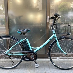 電動自転車 パナソニック エーガールズ 26インチ グリーンの画像