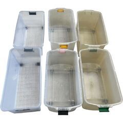 衣装ケース 収納ボックス 6個 まとめ セット 蓋付き 直接引取りの画像