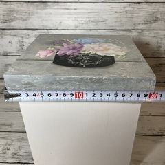 トールペイント　木箱　ボックス　ハンドメイド　蓋のデザイン沖昭子の画像