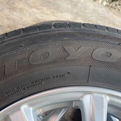 145/80R13 東北6県無料配達対応‼️爆安‼️最終値下げ‼️①超超超バリ溝❗ 国産　トーヨータイヤ❗ アルミ付き 国産 タイヤ !!　夏 サマータイヤ　軽自動車　軽トラ　軽　トラックの画像