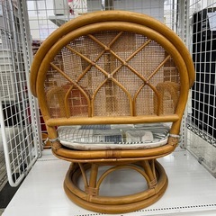リユースのサカイ東金店  籐製 椅子 TJ13728の画像