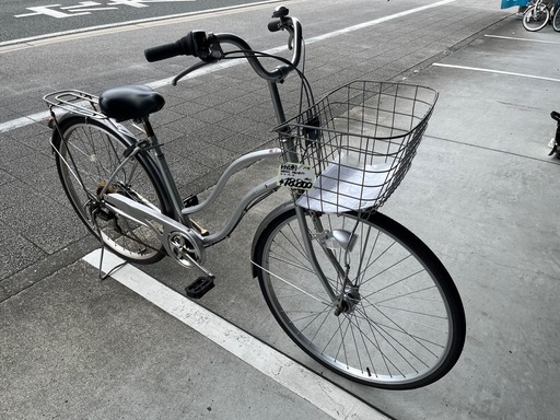 【大人用】整備済中古自転車 CBA27型カジュリー 銀色 <自転車のオオムラ 静岡店>