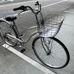   【大人用】整備済中古自転車 CBA27型カジュリー 銀色 <自転車のオオムラ 静岡店>の画像