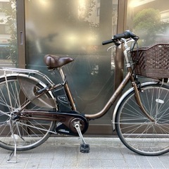 電動自転車 3439 パナソニック リチウムビビ SS 26インチ ブラウンの画像
