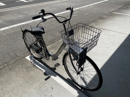 【完売御礼】【大人用】整備済中古自転車 ナショナル 軽いアルミフレーム 24型アルフィット 銀色 <自転車のオオムラ 静岡店>