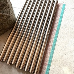 MGオールステンレスパイプ φ25 ステンレスパイプ 9本セット 約45cmの画像