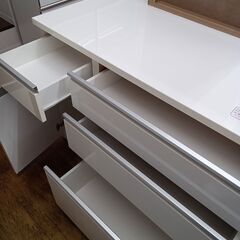 ★リユースのサカイ水戸店★レンジ台ホワイトH85.5×D50.5×W119.5クリーニング済みMT5151の画像