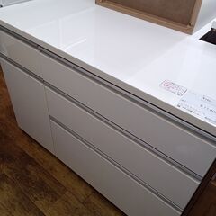 ★リユースのサカイ水戸店★レンジ台ホワイトH85.5×D50.5...