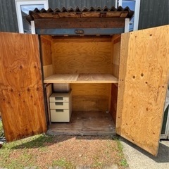 木製 大型収納庫の画像