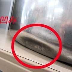寸胴鍋 蓋付き 内径42cm 深さ28cm 両手鍋 メーカー不明 中古 調理器具 煮込み料理 業務用 厨房 苫小牧西店の画像