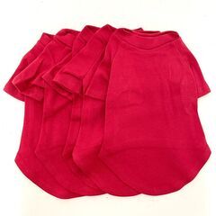 ワンちゃん　犬用　Tシャツ　赤　Sサイズ　5枚セット  No.297の画像