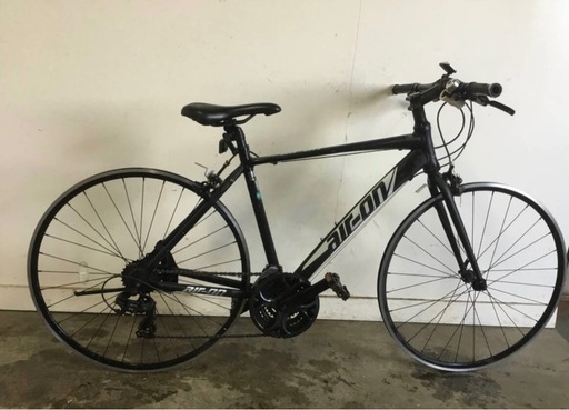 A-30 △ 岐阜発/ air-on/ クロスバイク/ 自転車/ 3×7段変速/ タイヤなし/ Rリム変形あり/ 480サイズ/サドル破れあり/現状品/ 管0.7b/ R7.1/8 △