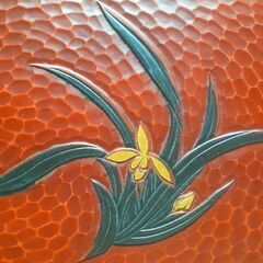 🌿鎌倉彫 お盆 一点物 昭和レトロ 伝統工芸品 ブランドの画像