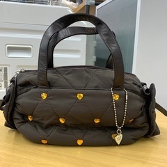 美原店 SAVOY サボイ 2wayバッグ ハート キルティング　ブラウン の画像