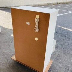 キッチンカウンター　レンジ台　キャビネット　スライド　収納棚　ホワイト　の画像