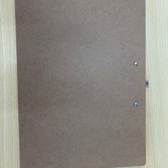 A4サイズクリップ ボード横型　茶色5枚セットの画像