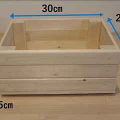 ☆廃材家具☆多用途ストレージボックス(中)の画像
