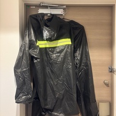 レインスーツ セットアップ フード付き通勤通学自転車OKの画像