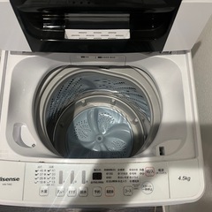 購入者決定　
ハイセンス　洗濯物　4.5kg 2020年製の画像