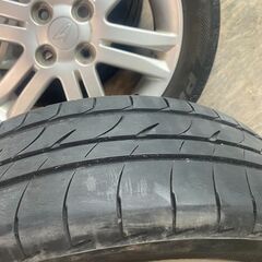 165/55R15 東北6県無料配達対応‼️爆安‼️最終値下げ‼️③超超超バリ溝❗ 国産タイヤ ブリジストン製❗ アルミ付き 国産 ダンロップ製❗ 夏 サマータイヤ 軽自動車 軽 軽トラの画像