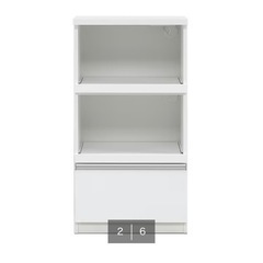 ニトリ【家電たっぷりレンジボード（幅57.5cm／ホワイト）】の画像