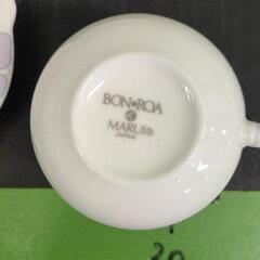 0808-063 BONROA ティーカップ&ソーサー 3個セットの画像