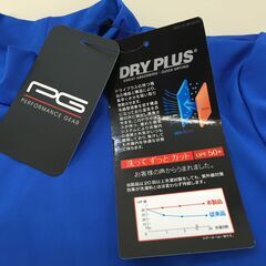 ♪【タグ付き未使用品】PG パフォーマンスギア 子供用 長袖Tシャツ サイズ150 ブルー UPF50+ 吸汗速乾素材 DRY PLUS (NF250511) NaWの画像