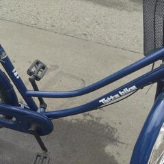 26インチ 🚲 中古 自転車 11,800円 🔁3段切替 🔑鍵新品 💡オートライト付 新規防犯登録料コミ 885の画像