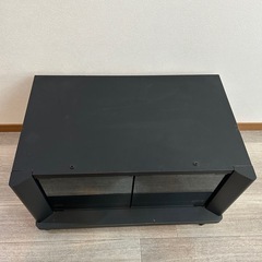 SHARP テレビ台 ブラック キャスター付き 動かせる 黒 ローボードの画像