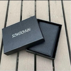 新品 財布 三つ折り コインケース コインホルダー 本革 硬貨分別 小銭入れの画像