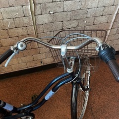 ESPALDA 普通自転車 26インチ　ブラウン オートライト キッズシート付きの画像