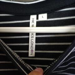 【お取引中】新品　HK WORKS LONDON 　しまむら　袖フリルシアーTシャツの画像