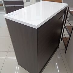 ★リユースのサカイ日立店★HJ7344 NITORI レンジ台 ブラック H100×D50×W90 クリーニング済み の画像