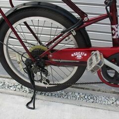 E420★16800円★　ミニベロ中古自転車 【赤　20インチ 】の画像