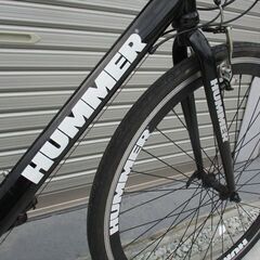 E426★18800円★整備済み スポーツ中古自転車 HUMMER【クロスバイク　黒　46㎝】の画像