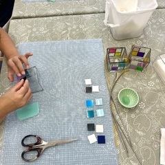 夏休みグラスアート体験！の画像