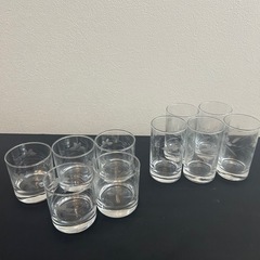 良品☆10個セット✨グラス ロックグラス アンティーク レトロ 昭和 クリスタルの画像
