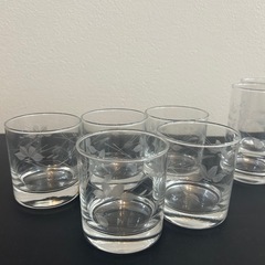 良品☆10個セット✨グラス ロックグラス アンティーク レトロ 昭和 クリスタルの画像