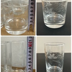 良品☆10個セット✨グラス ロックグラス アンティーク レトロ 昭和 クリスタルの画像