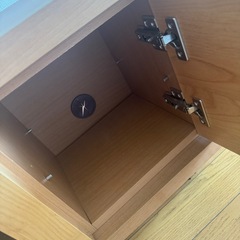 天然木コーナー付きテレビ台　キャスター付き本体の画像