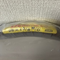 自転車　ママチャリ　シティサイクル用26×１3/8用ブラウン新品タイヤの画像