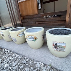昭和レトロ　火鉢5個セットの画像